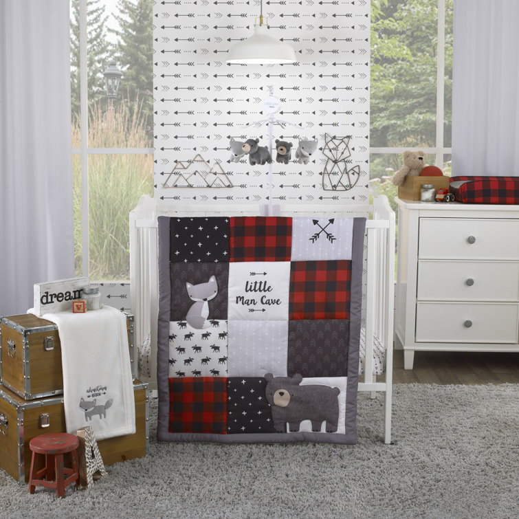 Buffalo check hotsell crib skirt